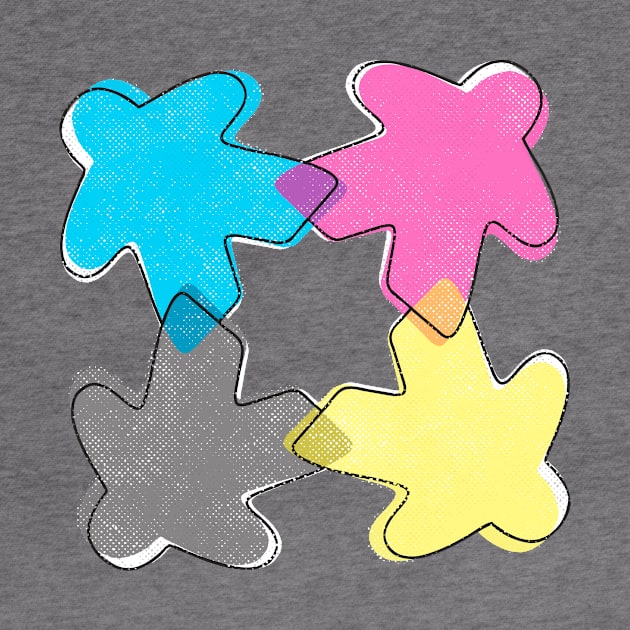 CMYK Meeple by east coast meeple